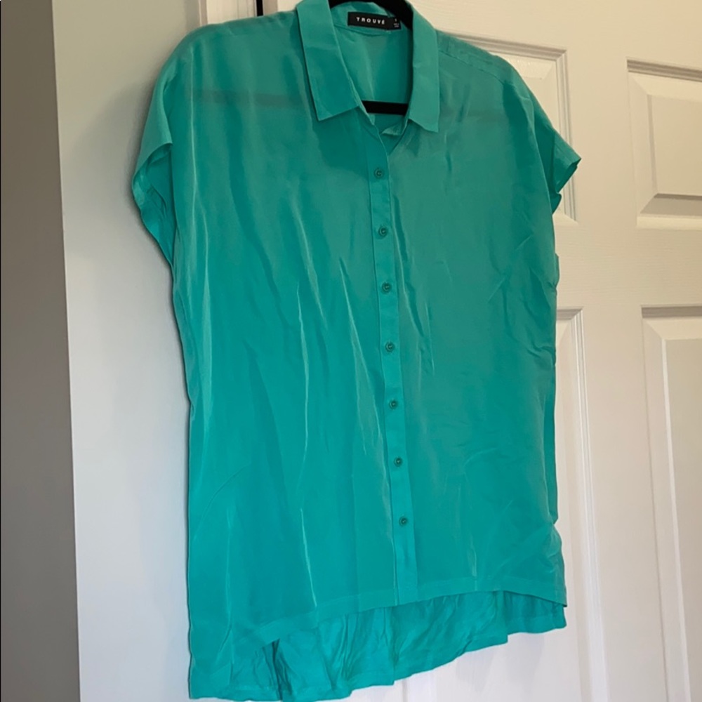 Trouve Short-Sleeved Button-Up